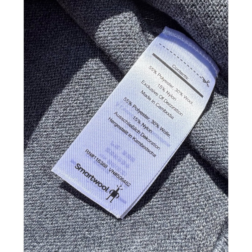 Smartwool Men's Gray Merino Wool Blend Crewneck Sweater Size Medium M - Picture 3 of 4